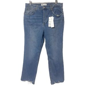 NWT Zara Straight Leg Jeans 14
